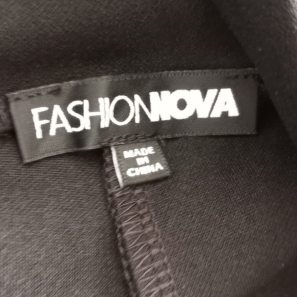 Fashion Nova Black Wide-Leg Trousers Sz.2X EUC. - Picture 4 of 6